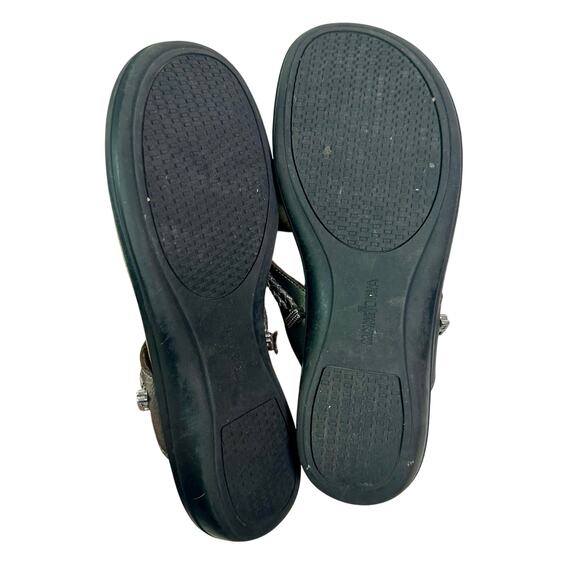 Minnetonka Women's 10M Pewter Silverthorne Filp Flop Thong Sandals Embellished - Picture 7 of 8